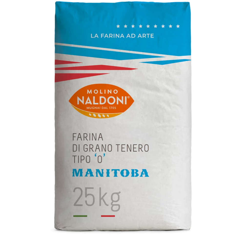 Molino Naldoni flour bag of flour on a white background