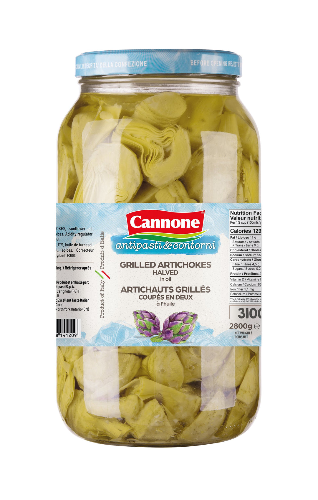 Premium Grilled Artichokes Halves - 580mL