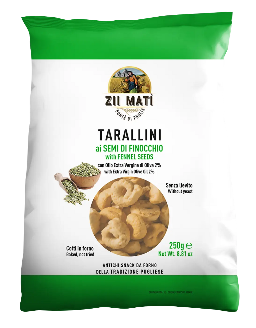 Tarallini with Fennel Seeds - (18x250g)