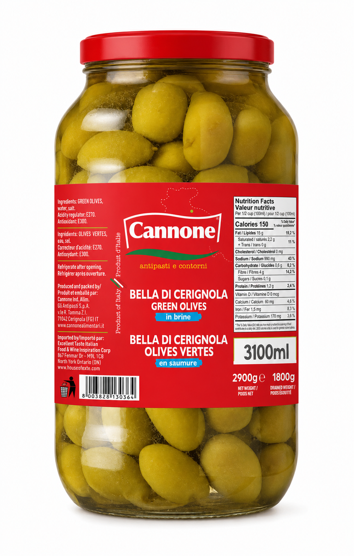 Premium Bella di Cerignola Green Olives