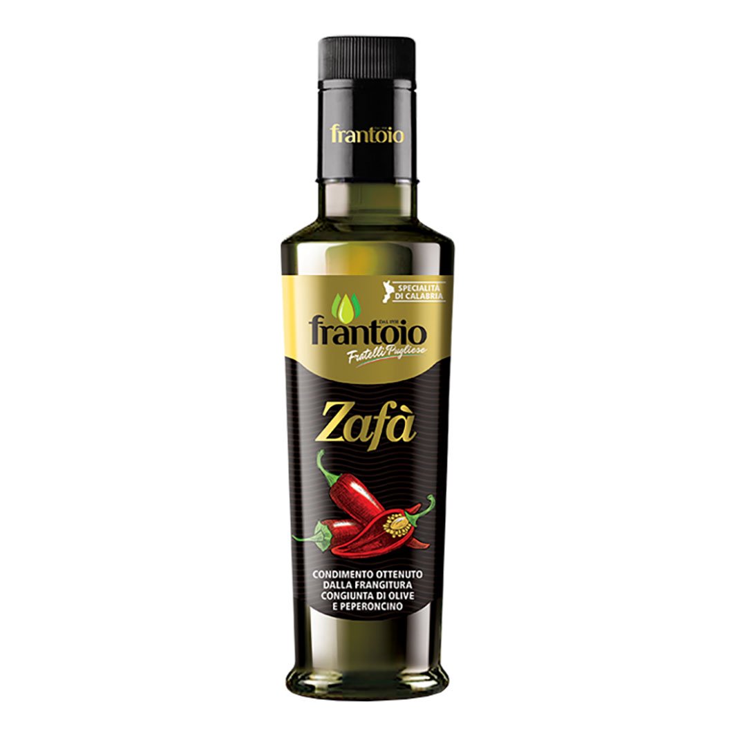 250mL Bottle of Frantoio Fratelli Pugliese Zafa Chili Infused Extra Virgin Olive Oil